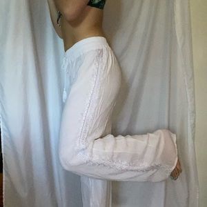 ❗️LAST CHANCE ❗️ White Boho Wide Leg Pants